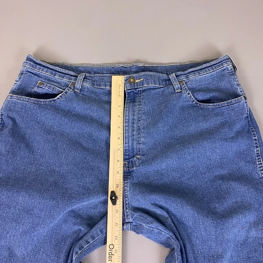 Genuine Dickies Mens Blue Denim Shorts Size 40 Regular Fit Stretch *Stain spots*